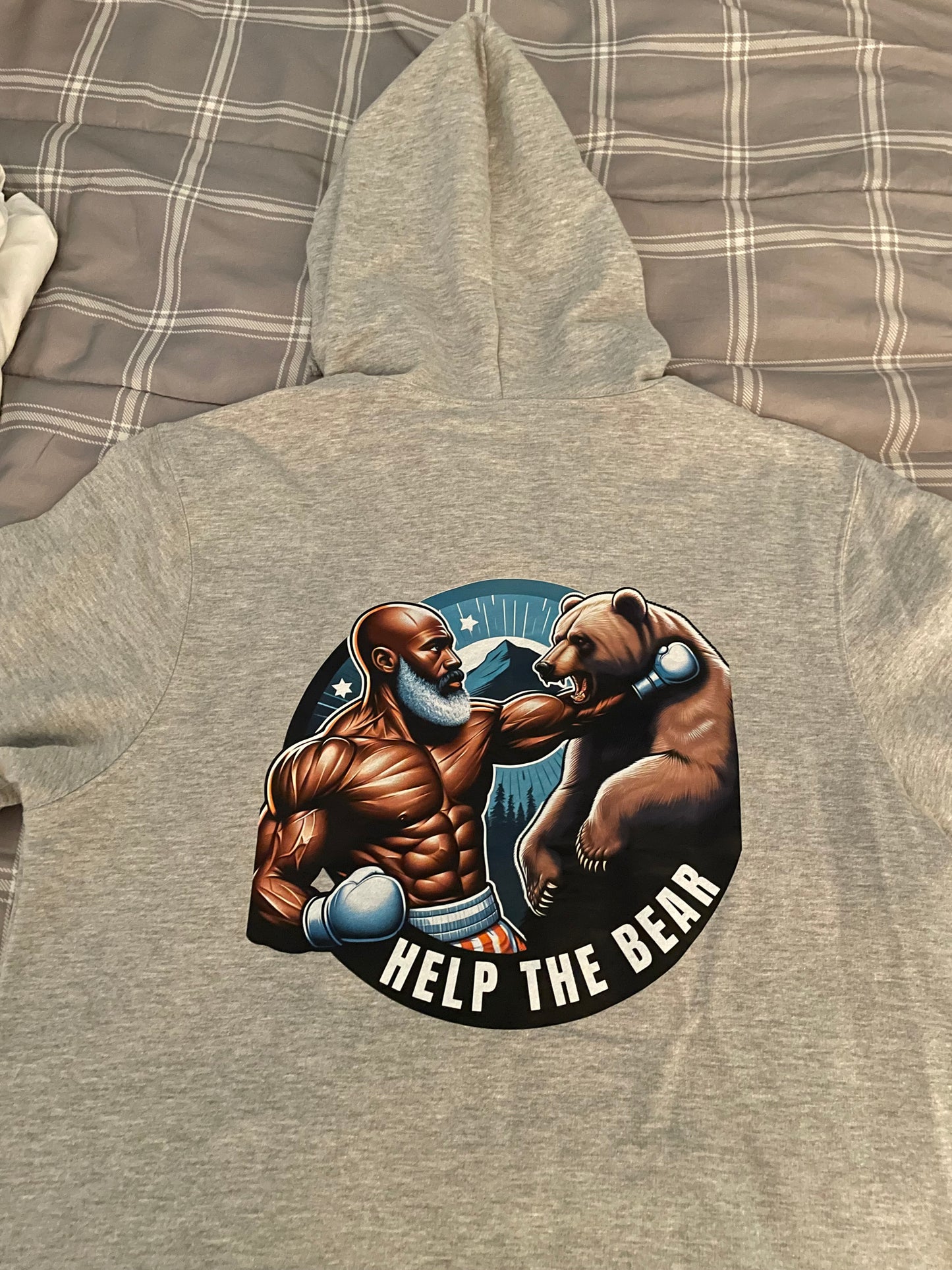 Help the Bear Boxer Hoodie